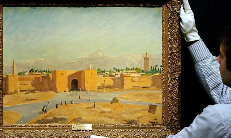 Angelina Jolie to sell Sir Winston Churchill's wartime painting 'Tower of the Koutoubia Mosque' - GulfToday
