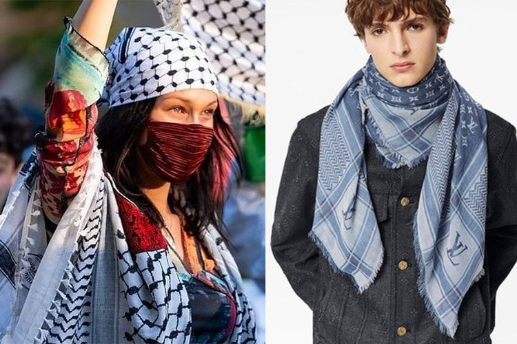 Louis Vuitton blasted for 'disgraceful' keffiyeh with Israel flag