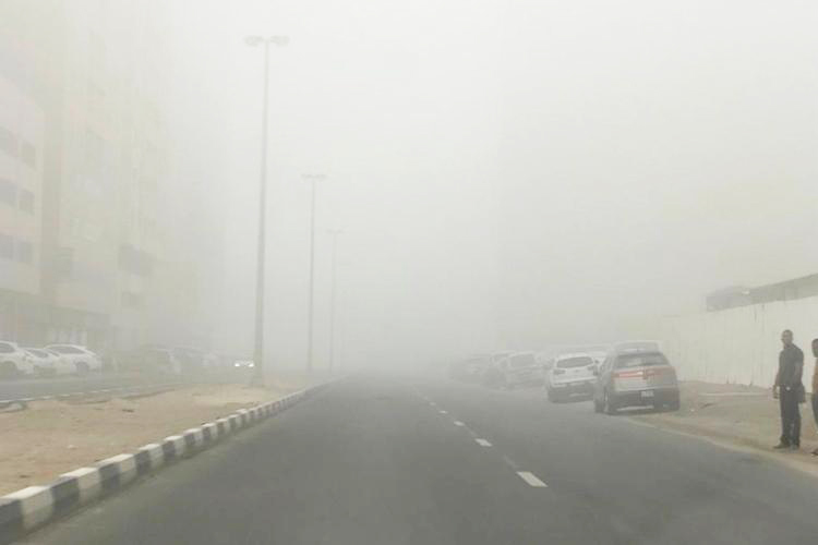 Heavy fog blankets UAE areas ​ - GulfToday