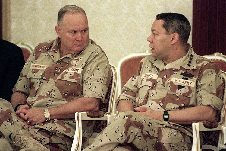 Colin Powell with NormanSchwarzkopf
