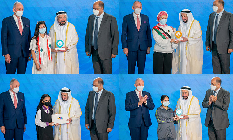 الشيخ سلطان يشارك في حفل تكريم الفائزين بجائزة الشارقة إيكروم