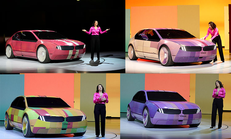 Change your car's colour with an app: BMW unveils colour-changing car