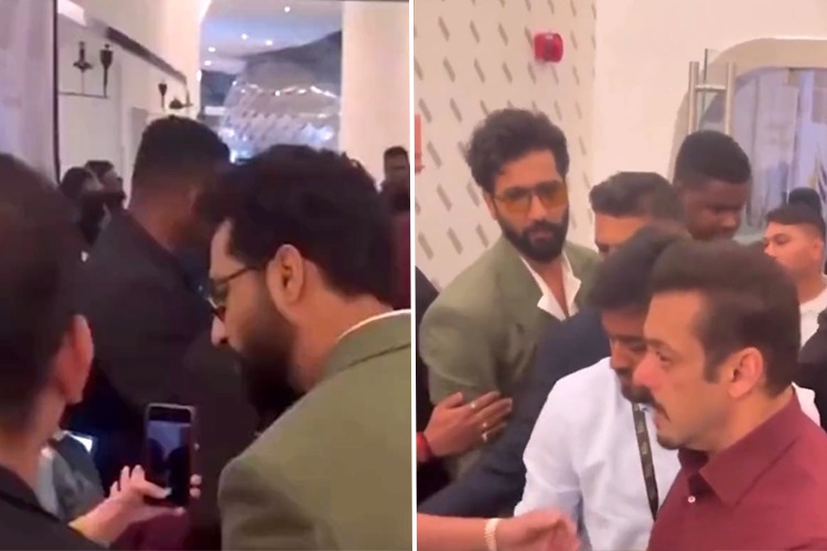VIDEO: Bollywood actor Vicky Kaushal tries to talk to Salman Khan, gets pushed around by Abu Dhabi security