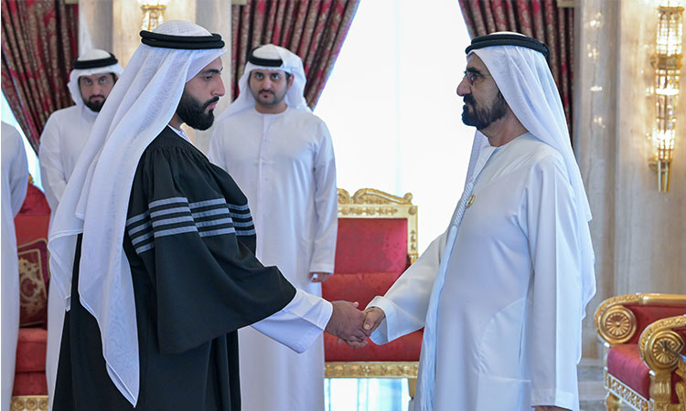 صاحب السمو الشيخ محمد بن راشد آل مكتوم يترأس حفل أداء اليمين لأعضاء النيابة العامة في دبي المعينين حديثاً