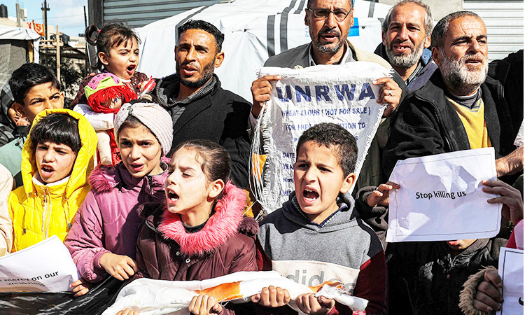 UNRWA-protest