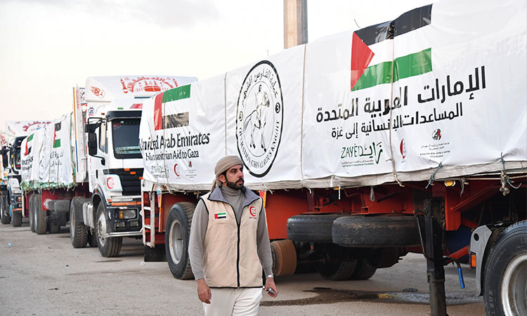 UAEaid-trucks-GAza