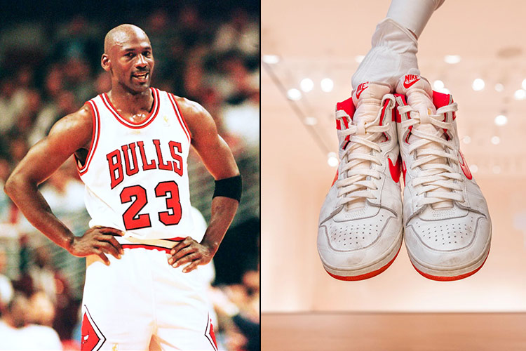 Michael Jordan's game-worn 1984 Nikes sell for nearly $1.5M