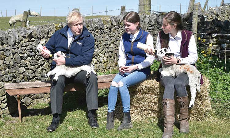 Boris-Johnson-feeds-lamb
