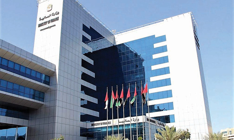 The UAE Ministry of Finance building in Abu Dhabi.  File/WAM