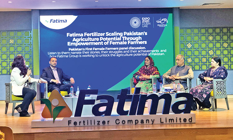 A panel discussion is in progress at the Pakistani Pavilion in Expo 2020 Dubai on Monday.