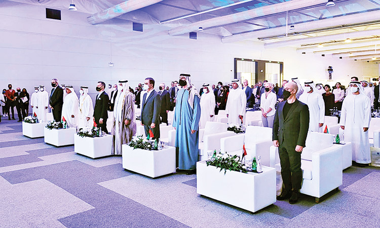 Sheikh Saud inaugurates the  Arab Aviation Summit 2022 in  Ras Al Khaimah on Tuesday.