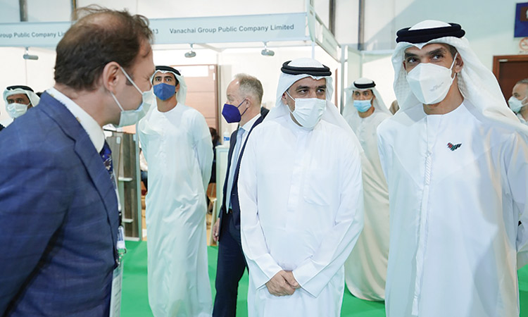 Thani Bin Ahmed Al Zayoudi inaugurated the Dubai WoodShow 2022 on Tuesday.