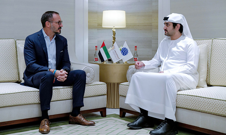 Maktoum Bin Mohammed meets Prince Rahim Aga Khan and discusses new ways to support underprivileged communities around the world.