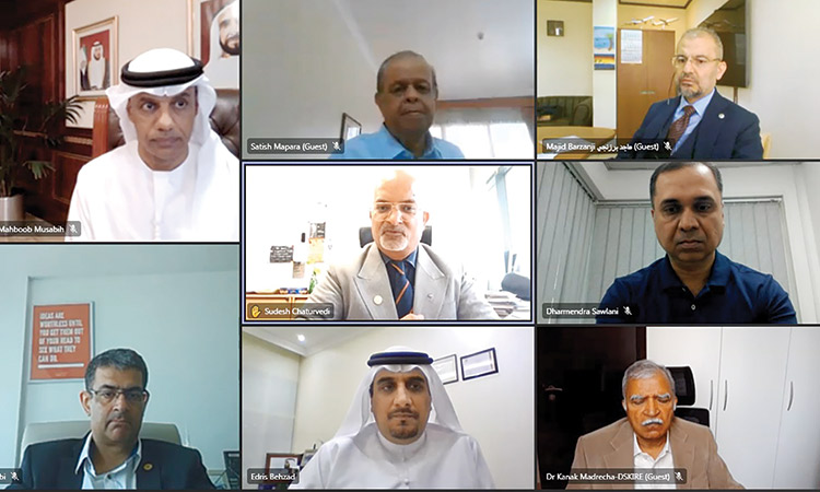 Top officials during the Dubai Customs Consultative Council meeting.