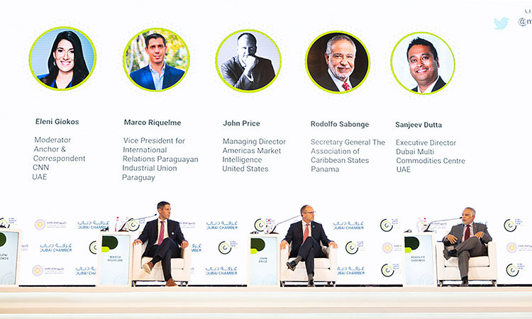 The panellists at the Global Business Forum Latin America in Dubai.
