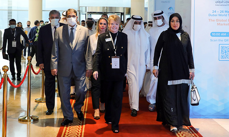 Majida Ali Rashid (left) during the inauguration ceremony in Dubai 