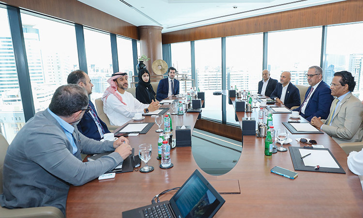 Officials during the UAE Pharma Business Group meeting.