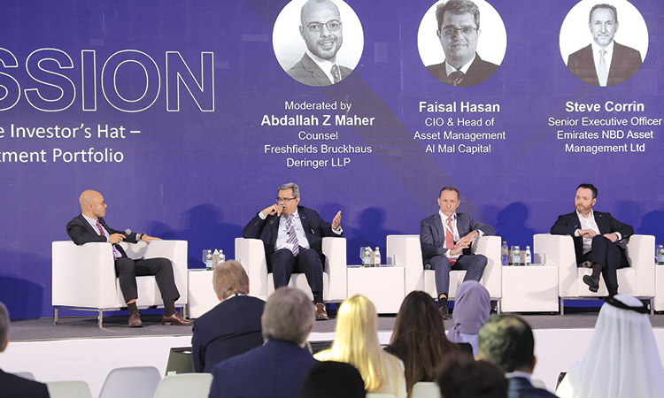 Panel members during the Mena IPO Summit in Dubai.