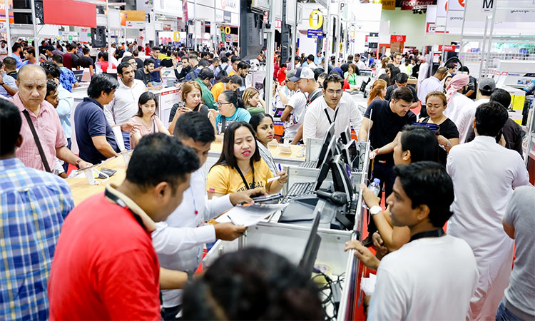 People shop at the Gitex Shopper in Dubai. (File Photo)
