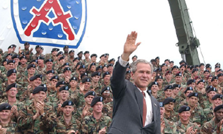 George-W-Bush-visiting-Fort-Drum