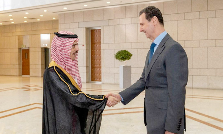 Bashar-Al-Assad-and-Faisal-Bin-Farhan