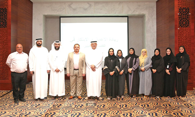 Officials and participants during  the event.