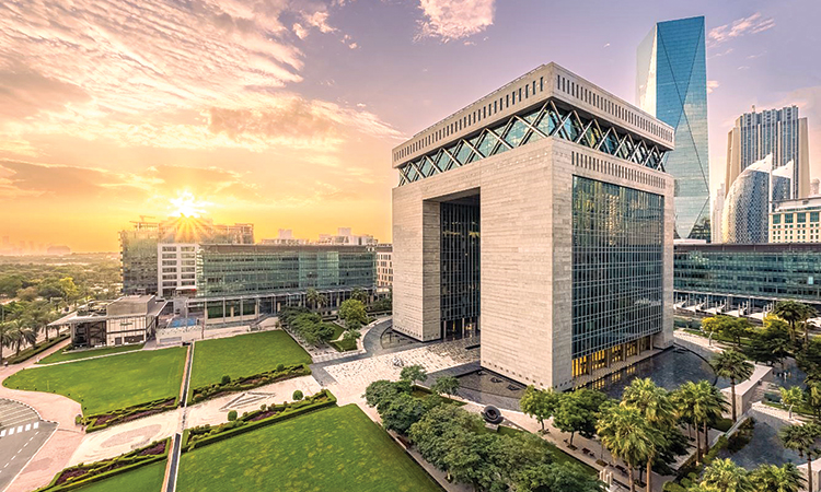 A grand view of Dubai International Financial Centre, a key hub for global investors.