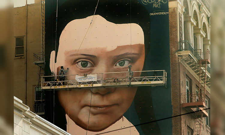 Greta Thunberg mural 1