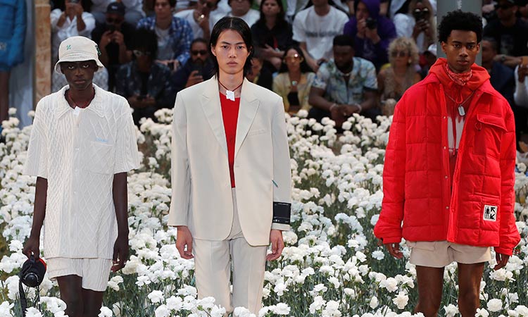 Designer Virgil Abloh brings out stars for Off White Paris fashion