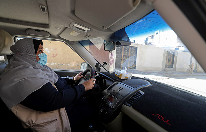 Gaza female driver 1