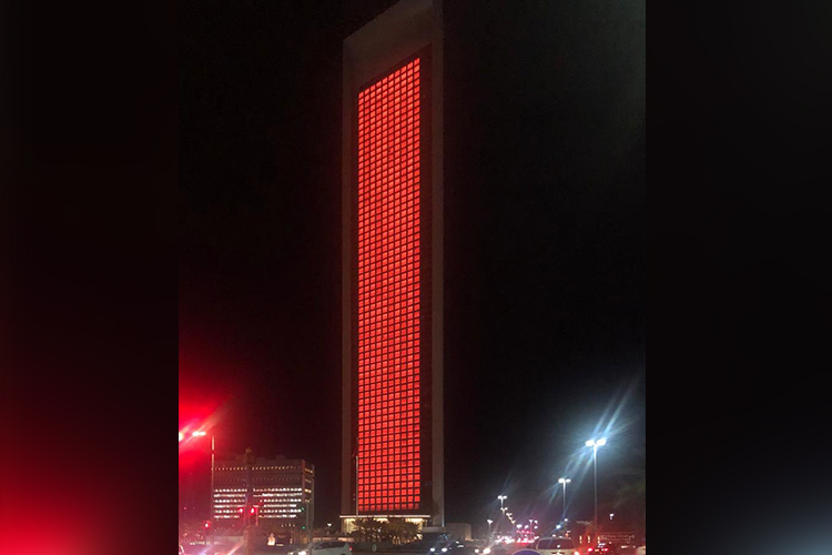 VIDEO: UAE's landmarks lit up in orange to support UN's campaign ...