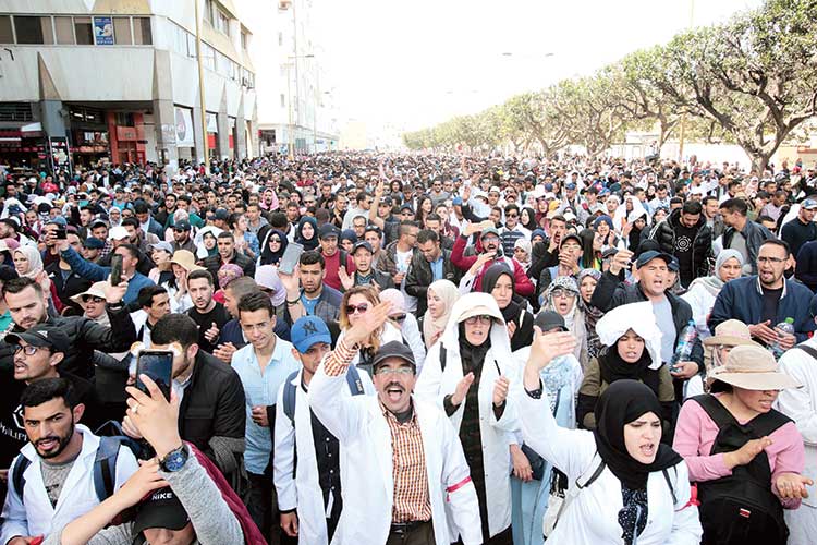 Morocco-protest