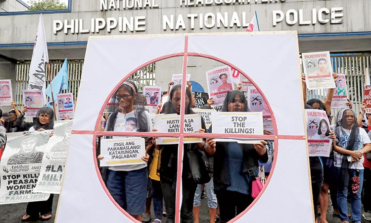 Philippines-protester