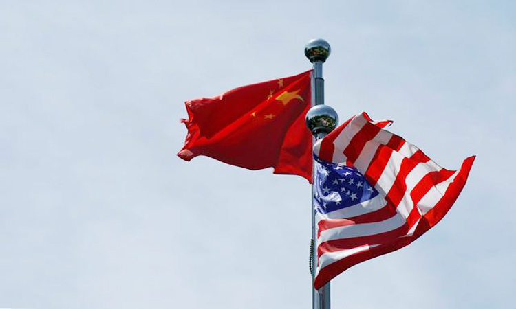 China-US-Flages