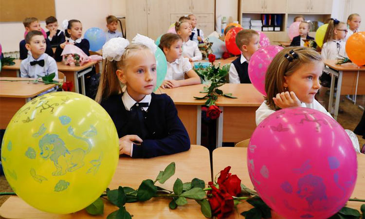 Moscow-school-children