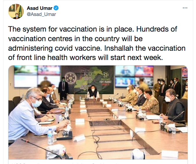 Asad Umar tweet