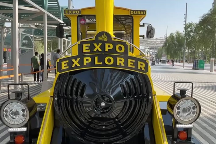VIDEO: Expo Explorer gives visitors a glimpse into the future of  transportation - GulfToday