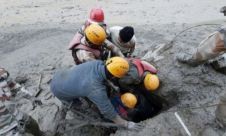 Flood-Chamoli-Rescue-Operation