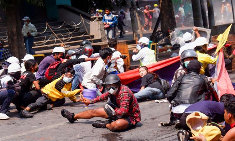 Myanmar-Protesters