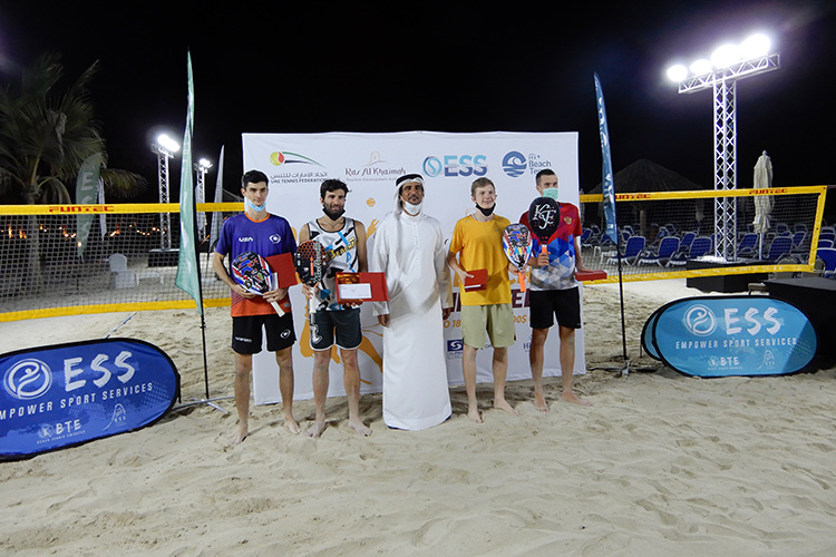 Burmakin e Giovanini hanno recitato nel Ras Al-Khaimah Beach Tennis Championship