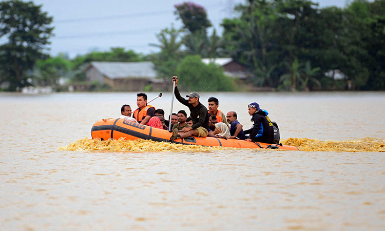 Flood-boat-India