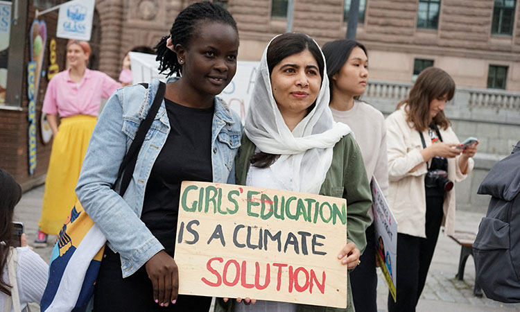 Malala-Climate-demo