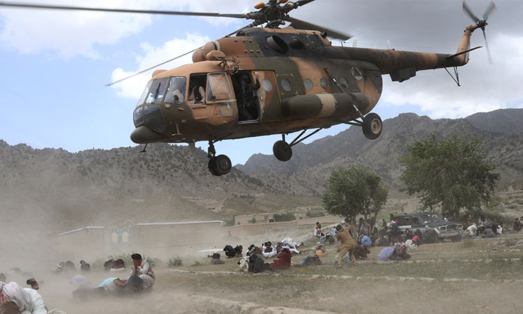 Helicopter-Afghanquake