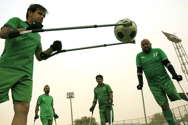 Iraqi-disable-footballers