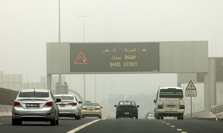 Sandstorm-Slowdown-warning