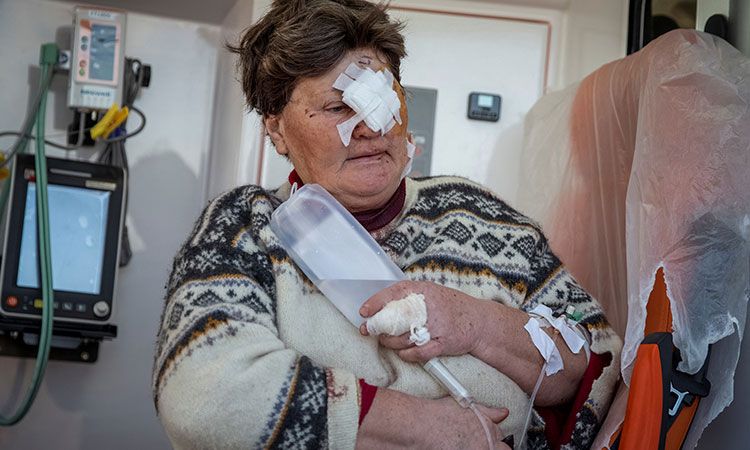 Ukraine-lady-injured