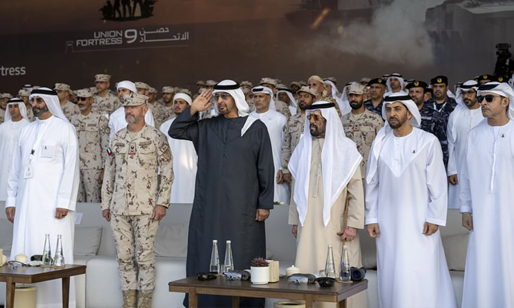 UAE-President-at-Fortress-parade-750x450