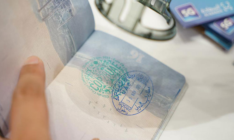 Visa-DubaiAirport-COP28stamp