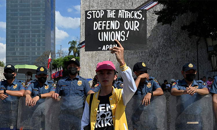 Philippines-protester