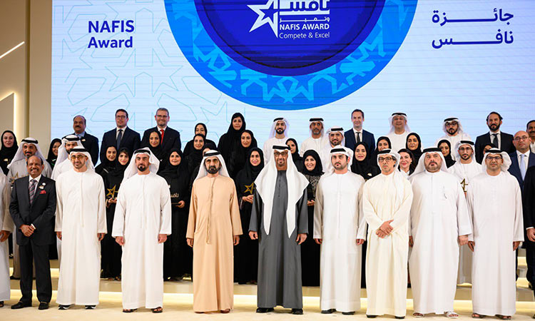 UAE President, VP attend honouring ceremony of NAFIS Award winners